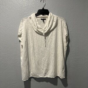 Eileen Fisher White Short Sleeve Light Sweater Women’s Size M